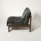 Sling Chair in Wood and Green Leather, Germany, 1970s 2
