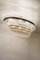 Large Empire Style Crystal Oval Ceiling Light, Italy, 1930s 9
