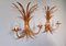 Large Gilt Metal Wall Lights attributed to Hans Kögl, 1970s, Set of 2, Image 17