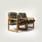 Bolek Chairs in Pine and Fabric, Poland, 1980s, Set of 2, Image 2