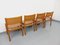 Italian Minimalist Chairs in Beech, 1970s, Set of 4 8