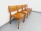 Italian Minimalist Chairs in Beech, 1970s, Set of 4 16