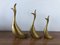 Swans in Brass, Italy, 1980s, Set of 3 1