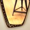 Mid-Century Wall Mirror with Black Frame, 1950s 6