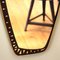 Mid-Century Wall Mirror with Black Frame, 1950s, Image 6