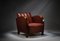 Art Deco Armchair in Leather, 1930s, Image 4