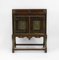 Gothic Revival Arts and Crafts Oak and Polychrome Cabinet, 1920s 2