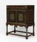 Gothic Revival Arts and Crafts Oak and Polychrome Cabinet, 1920s, Image 1