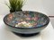 Art Deco Earthenware Bowl with Polychrome Enamel Flowers from Longwy, 1930s 13