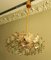 Lámpara de araña de latón dorado y vidrio facetado de Kinkeldey, años 60, Imagen 1