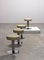 Chrome Side Stools in Leatherette, Set of 4 2