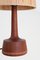 Teak Table Lamp with Papercord Shade, 1950s 2