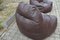 Vintage Patchwork Bean Bag in Brown Aniline Leather, 1970s 13