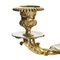 3-flammige Empire Kandelaber aus Goldener Bronze, 1800, 2er Set 4