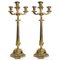 3-flammige Empire Kandelaber aus Goldener Bronze, 1800, 2er Set 6