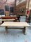Oak Farmhouse Table and Benches, 1950s, Set of 3, Image 7