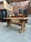 Oak Farmhouse Table and Benches, 1950s, Set of 3, Image 6