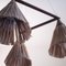 Three Cone Teak and Sisal Pendant Lamp from Temde, 1960s 13