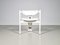 Pamplona Chair in White Leather attributed to Augusto Savini, Pozzi, 1970s, Image 1