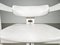 Pamplona Chair in White Leather attributed to Augusto Savini, Pozzi, 1970s 8