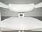 Pamplona Chair in White Leather attributed to Augusto Savini, Pozzi, 1970s, Image 8