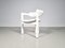 Pamplona Chair in White Leather attributed to Augusto Savini, Pozzi, 1970s, Image 2