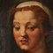 After Andrea del Sarto, Woman's Portrait, Tempera on Panel, Framed, Image 3