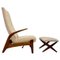 Mid-Century Lounge Chair and Stool by Rolf Rastad & Adolf Relling, 1950, Set of 2, Image 12