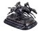 Vintage Horse Racing Desk Top in Bronze and Marble, 1990s, Image 1