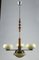 Art Deco Hanging Lamp in Metal and Glass 7