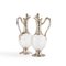 Louis XV Style Silver and Crystal Ewers, Set of 2 2