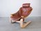 Vintage Kroken Lounge Chair in Leather by Åke Fribytter 1