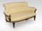 Walnut and Ebony Framed Two-Seater Sofa 4