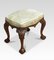 Chippendale Style Mahogany Framed Stool, 1890s 1