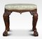 Chippendale Style Mahogany Framed Stool, 1890s 6