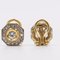 Vintage 18K Yellow Gold Earrings with Diamonds, 1970s 4