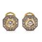 Vintage 18K Yellow Gold Earrings with Diamonds, 1970s 1