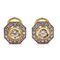 Vintage 18K Yellow Gold Earrings with Diamonds, 1970s, Image 1