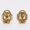 Vintage 18K Yellow Gold Earrings with Diamonds, 1970s, Image 5