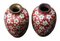 Vases Era Meiji avec Émail Cloisonné, Japon, fin du 19ème Siècle, Set de 2 3