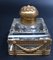 Inkwell in Gilt Bronze and Crystal, Image 1