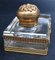 Inkwell in Gilt Bronze and Crystal 4