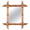 Antique French Mirror with Beech Frame, 1900, Image 1