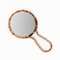 Mid-Century Curved Rattan Hand or Wall Mirror, 1960s, Image 11