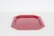 Mid-Century Italian Red Acrylic Serving Tray, 1980s 9