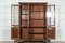 Large Antique English Oak Glazed Bookcase, 1880 2