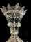 Lámpara de araña vintage de vidrio y metal, años 50, Imagen 5