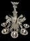 Vintage Chandelier in Glass and Metal, 1950s, Image 19