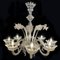 Vintage Chandelier in Glass and Metal, 1950s, Image 3