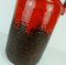Large Vintage Vase with Red Drip Glaze from Carstens, Image 7